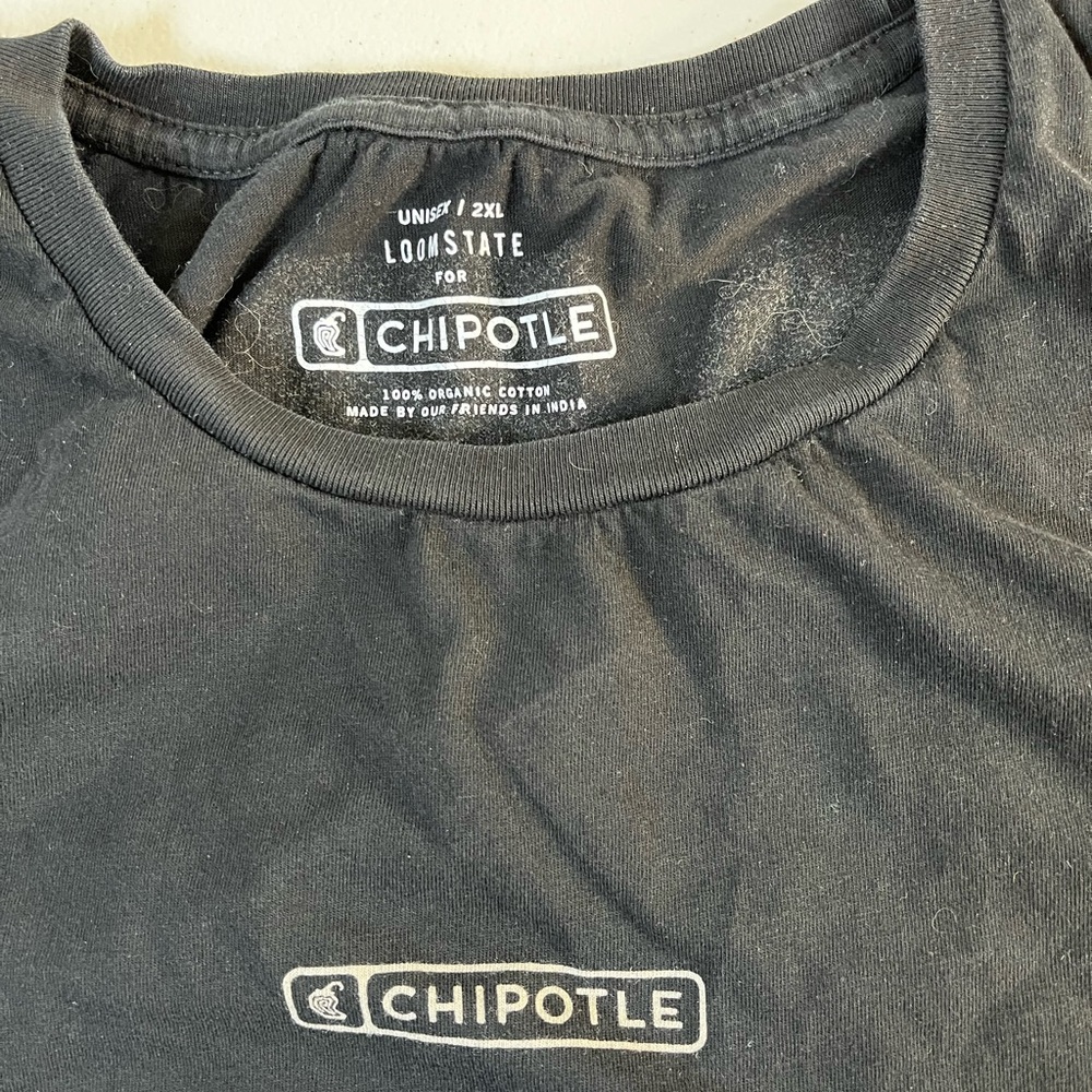 Loomstate Black Short Sleeve Tee Chipotle “as real as it gets” unisex 2X - Picture 5 of 9